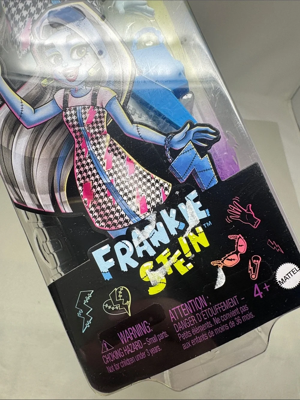 MATTEL MONSTER HIGH FRANKIE STEIN DOLL FIGURINE FIGURE PURSE